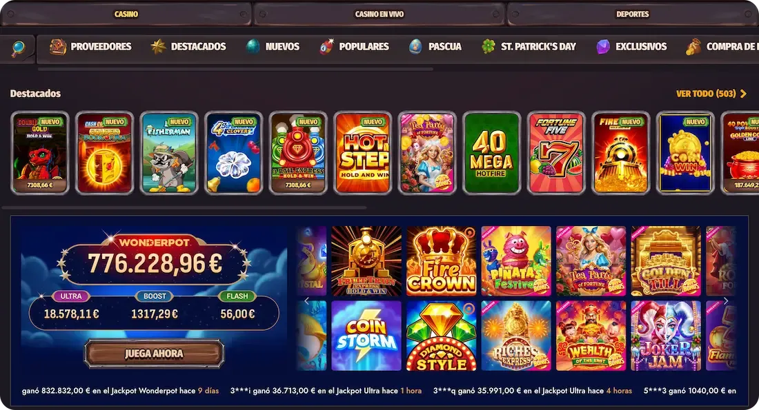 tragamonedas del casino crazytower